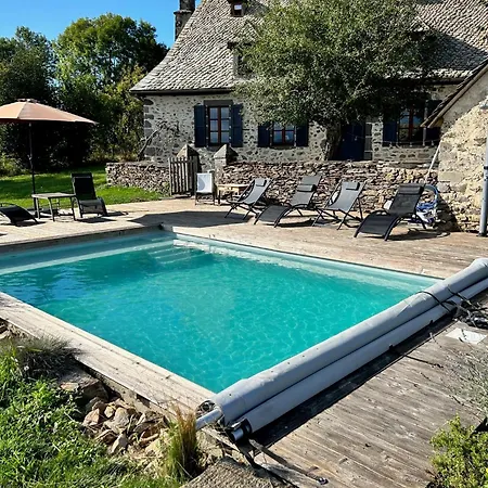 Maison Typique Auvergnate, Piscine Et Four A Pain 펜션 *